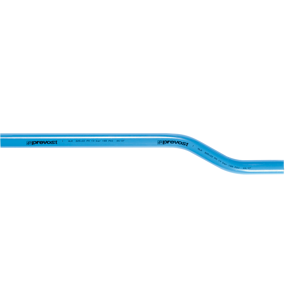 ALU. BUIS Ø20 VERZET 90MM BLAUW