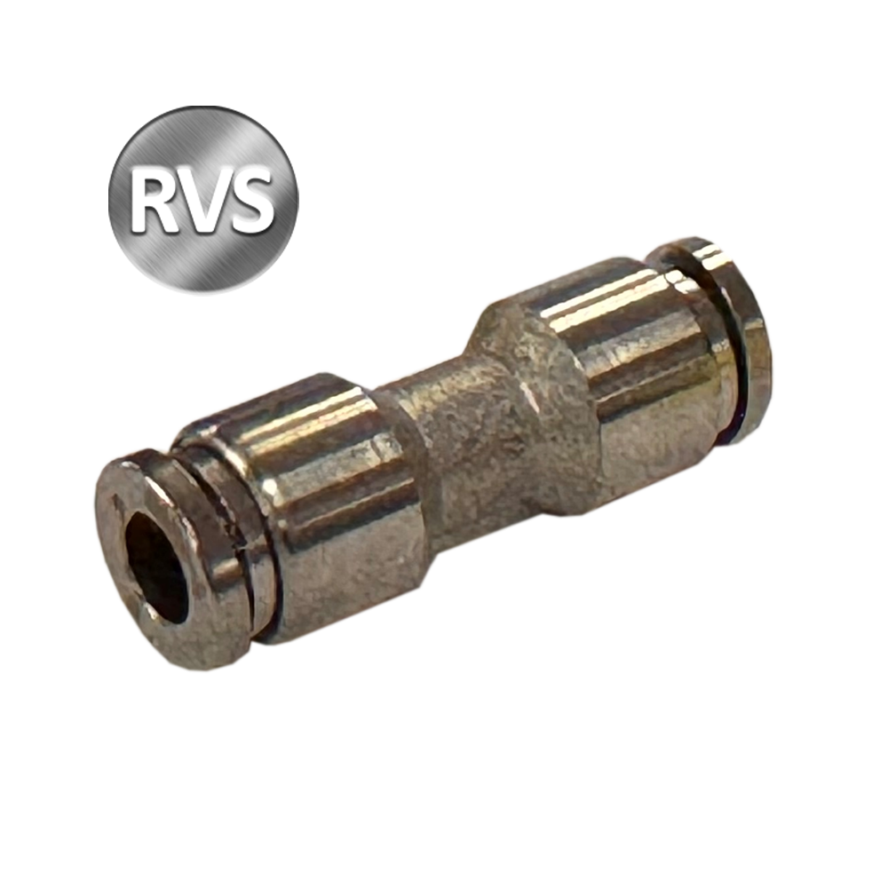 RECHTE PUSH-IN FITTING Ø04 RVS316