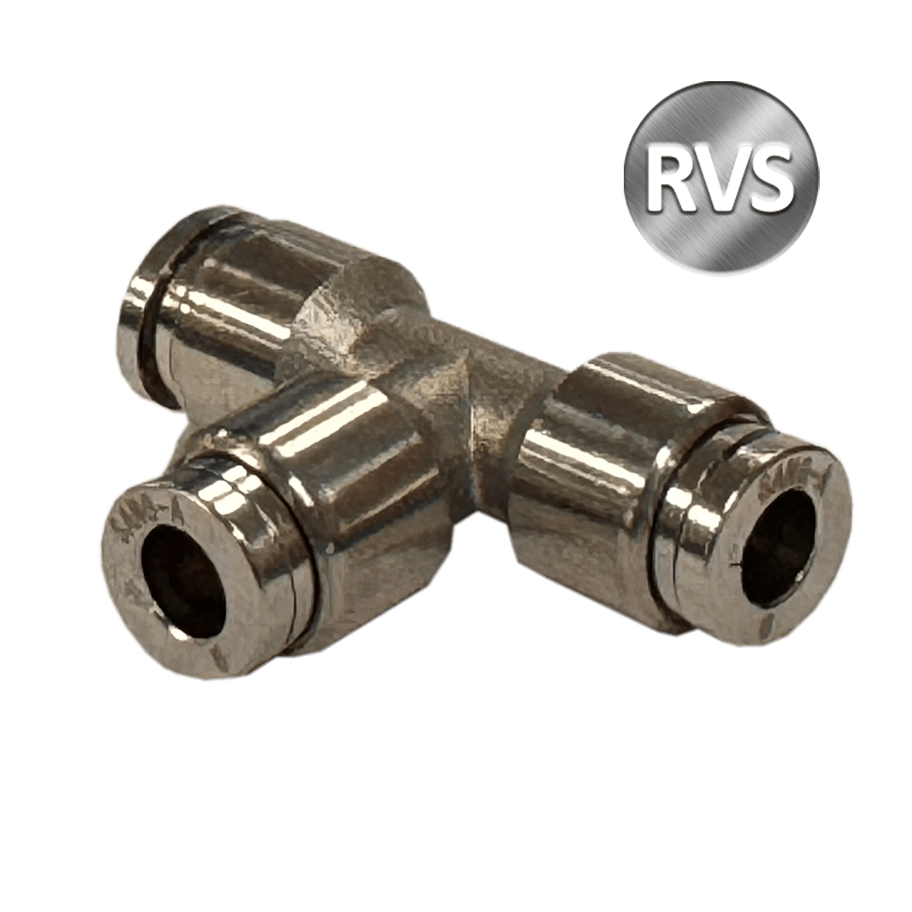 T- PUSH-IN FITTING Ø04 RVS316