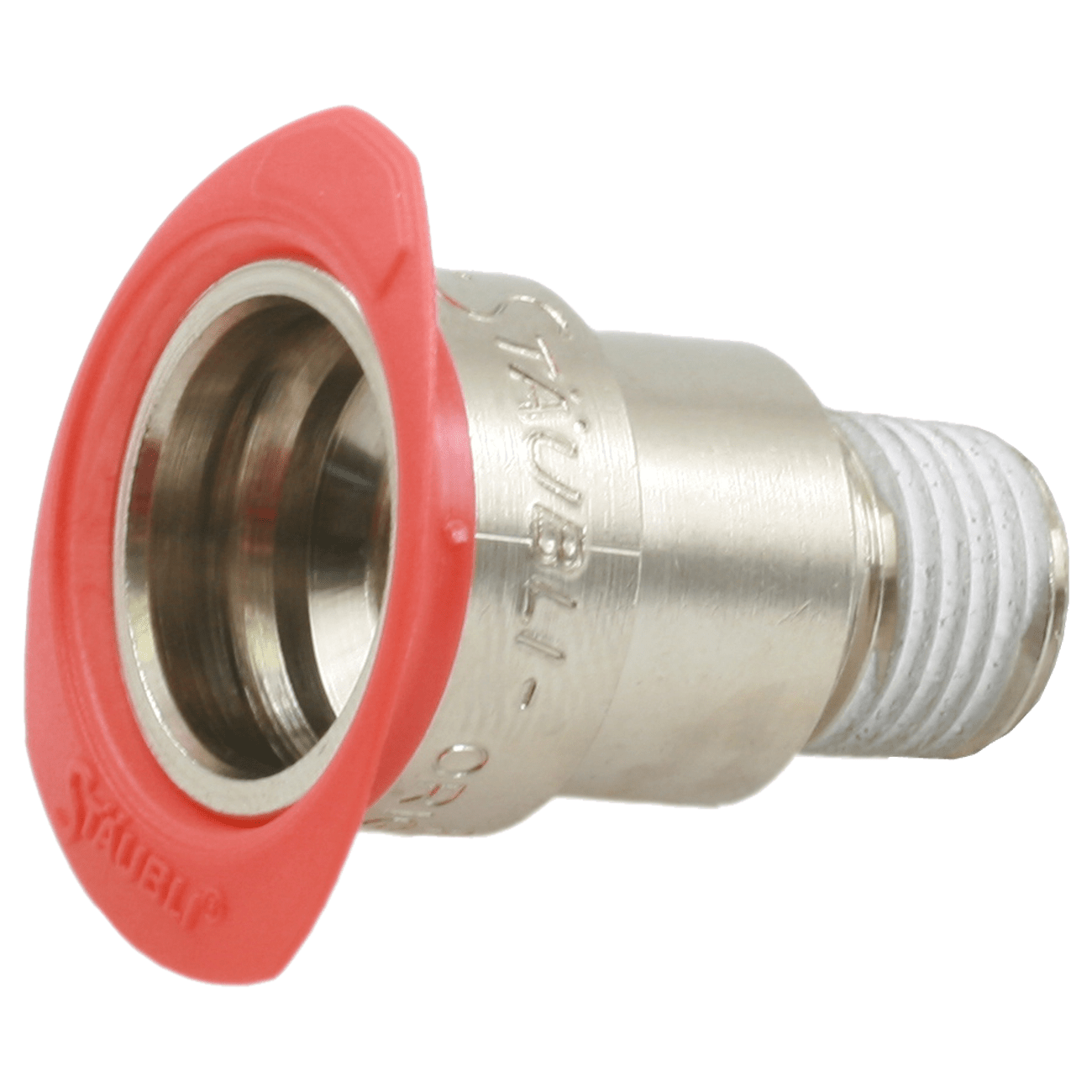 BUS RECHT M14X1,5 BU ROOD