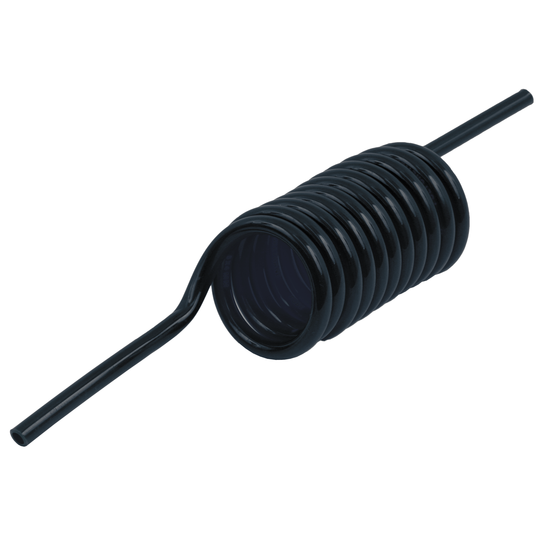 PU SPIRAAL Ø6X4 WD9 ZWART WL 1,2M